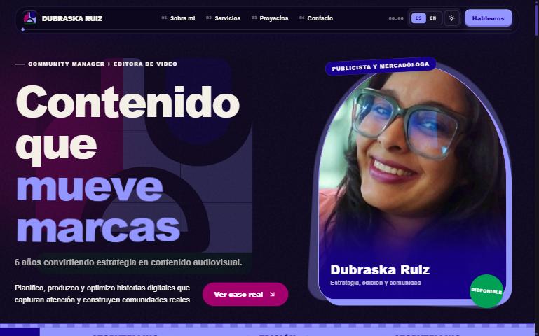 Portada del portafolio de Dubraska Ruiz